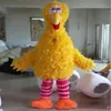 2019 usine nouvelle robe professionnelle dessin animé rhubarbe oiseau mascotte Costume carnaval Costumes école fantaisie Dress201R