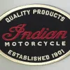 Indiase motorfiets kwaliteit leer 1901 ovale motorfiets Biker Club MC voorkant jas vest patch gedetailleerde geborduurde patch2355