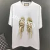 Nya Summer Tees Mens T Shirts Women Designers T-shirts Polos mode tops Man Casual Cotton Back Letter Shirt Clothing Shorts Slee259n