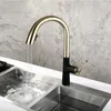 Kitchen Faucets Black Faucet Two Function Single Handle Rotation Switch Pull Out And Cold Water Mixer Deck Mounted Tap