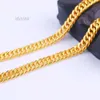 Solid Yellow Gold Au999 Chain Men Necklace 31G 51G 81G For Casual Daily Jewelry Wear