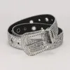 Cinturones Cinturón De Diamantes De Imitación Para Mujer Vaquera Occidental Vaquero Tachonado Cuero Diamante Cintura Jeans Pantalones