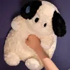 Animais kawaii patudo gato preto brinquedo de pelúcia coelho bonito brinquedo de pelúcia dos desenhos animados cão branco boneca de pelúcia crianças dormir conforto travesseiro d