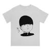 Męskie koszule tshirt man mob mob psycho 100 crewneck top koszulka śmieszne prezenty urodzinowe