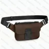 S Lock Slling Męska torba z talią monogramy kwiat wytłaczany skórzany pasek Bombag Fanny Pack Torebka Paspag233o