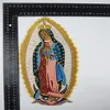 Holy Virgin Mary Embroidered Patch Big Size Custom Sew On Iron On For T-shirt Jacket Clothing Design Applique309M