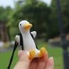 New Gypsum Cute Anime Car Accessorie Swing Duck Pendant Auto Rearview Mirror Ornaments Birthday Gift Auto Decoraction Car Fragranc311C