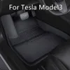 Voor Tesla Model 3 2021 Vloermat Waterdicht Antislip Gemodificeerde Model3 Accessoires 3 stks/set Volledig Omringd Speciale Voet Pad H220415 243S