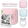 Mini Photo Printer Portable Wireless BT Thermal Photo For IOS Android Mobile Phone, Inkless Printing Gift Study Notes Label Receipt