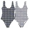 Marka Logosu Mayo Kadın Bikini Mektubu Baskı Mayoları Bir Parça Bankası Suit2964
