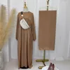 Vêtements ethniques Kaftan Abaya Musulman Hijab Robe Ramadan Jilbab Eid Femmes Prière Vêtement Robe Arabe Robe Turque Dubaï Abayas Africain