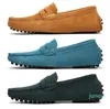 Chaussures en daim décontractées pour hommes, rouge, gris, vert, marron, mode en cuir pour hommes, extérieur, usine chinoise