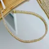 Xiy grossist real guld 2.00ctw naturlig diamant fyrkant tennisarmband