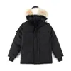 Mens Down Parkas Sweat à capuche Goose Puffer Vestes Hommes Designer Real Coyote Fur Outdoor Wyndham Coupe-vent Jassen Vêtements d'extérieur à capuche Fourrure Manteau Veste Manteau Hiv