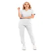 Grey's Anatomy Hospital Uniform Beauty Salon Women's Two Piece Solid Spa Threaded Clinic Work Suits Tops Pants Unisex SC241W