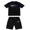 Heren Trapstar Shirt Korte Mouw Print Outfit Chenille Trainingspak Zwart Katoen Londen Streetwear S-2xl231L