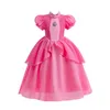 Flickor klänningar Biqi Princess Dress Pink Peach Handmade födelsedagsfest Performance Wear Evening Halloween Anime Cosplay Girl Costume 230915