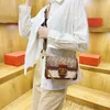 2024 High Grade Printing Square Cross Straddle Small Crowd Womens Chain Tide Handbag 70% Off Store wholesale