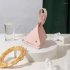 Envoltura de regalo Bolsa de dulces de boda Estilo chino Cuero Triangular Creativo Zongzi Regalos