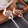 Dinnerware Sets Coffee Spoon Tableware Mug Stirring Stainless Steel Dinner Teaspoon Music Bar Ice Utensils Kitchen Accessories