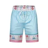 Shorts Casablanca masculinos de grife Disponibilidade de longo prazo de calças de viagem de praia havaianas impressas com design floral de cinco pontos roupas legais