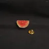 Broscher frukt vintage brosch vattenmelon morot emalj stift märke körsbär för kvinnor smycken män tillbehör stift gåva
