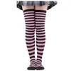 Striped Elastic Stockings Christmas Gifts Sexy Women's Thigh High Over Knee Ladies Long Socks Christmas Cosplay Party Costumes