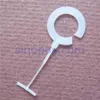 STD Tag Gun Ring Pins 15mm kledingstuk label tag cirkel J haak pin cap sjaal stof staal sok pluche rek draad display hanger1238z