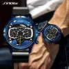 SINOBI Car Speed Sports Mens Watches Creative Men's Wristwatch Punk Waterproof Quartz watch Military Reloj Hombre Racing Watc268b