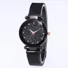 Fabrik Whole Diamond Starry Sky Schöne Quarz Damenuhr Damenuhren Fahsion Frau Casual Armbanduhren Voll Black212e