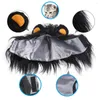 Trajes de gato bonito leão juba peruca chapéu para pequenos gatos cães festa cosplay traje headwear gatinho filhote de cachorro com orelhas acessórios