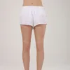 Kvinnor spandex shorts med träning fitness lu-48 sommar het lös andas snabbt torkande sport kvinno yoga leggings kjol mångsidig casual sido pocket gym byxor