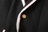 Tasarımcı Erkekler Takım Ceket İş Profesyonel Formal Siyah Sarı Kahverengi Striped Hoodie Plaid Marka Moda Sıradan Trendi Yeni Çok Stil 3xl#988