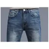 Jeans pour hommes rétro Stretch mince hiver épais polaire mode rue Denim pantalon mâle en peluche maigre Hip Hop pantalon 230915