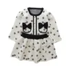 Clothing Sets 2023 Toddler winter Kids Clothes Set girls Knitted sweater coat short dress 2pcs Suit Baby Girl Outfits 230915