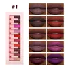 Lippenstift-Make-up-Lippenstift-Set, samtig, matt, flüssiger Lippenstift, wasserfest, langlebig, antihaftbeschichtet, nicht verblassend, nacktes Lipgloss-Set, Private Label 230915