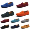 Herren Damen Outdoor-Schuhe Leder weiche Sohle schwarz rot orange blau braun orange bequemer Sneaker dreiunddreißig