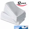 12PC COTTON RESTAURANT DINNER CLOTH LINEN WHITE 50x50cm EL NEW NAPKINS Wedding el Bouquet Party Decoration212r