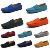 Chaussures de plein air pour hommes et femmes, semelle souple en cuir, noir, rouge, orange, bleu, marron, orange, fuchsia, gris, baskets confortables trente-six