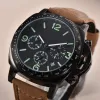 Montre à Quartz de luxe pour hommes, affaires, loisirs, six aiguilles, multifonction, calendrier lumineux