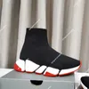Designer Sock Shoes Triple Black White Shoes Red Beige Sneakers Socks Trainers Mens Women Knit Boots Ankel Booties