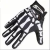 Mens Designer Biker Racing Gloves Summer Winter Five Fingers Gloves Finger Protected Skull Printed Breatble Gloves2984