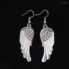 Boucles d'oreilles pendantes aile d'ange exquise pour femmes, accessoires de bijoux luxueux pour fête, Banquet, cadeaux de vacances pour amis et famille