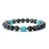 Charme Pulseiras Bohemia 8mm Pulseira de Pedra Natural Homens Mulheres Meditação Yoga Frisado Braclet Olhos de Tigre Vulcanica Zen Braslet Lazer