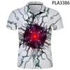 Polos pour hommes 2023Ropa de Hombre Mode Casual Summer Manches courtes 3D Imprimé Fumée Cool Hommes Camisas Harajuku Streetwear Polo Homme Tops