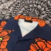 2023 Inizio Autunno Classico Nuovo Arrivo 100% Poliestere Oversize Vintage Camelia Manica Corta euro taglia s a xl226r