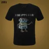 Ny stil Phillip Plain Men T Shirts Designer PP Skull Diamond T Shirt Kort ärm Dollar Brown Bear Brand Tee High Quality Skulls T Shirt Tops WWP2083