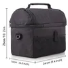 Insulated Thermal Bag Women Men Multifunctional 8L Cooler And Warm Keeping Lunch Box Leakproof Waterproof Black Y200429257M