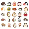 50st Cartoon Animal Hedgehog Creative Graffiti Stickers PVC bilvattentät diy personlighet Dagbok dekoration