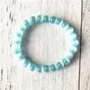 Bracelet œil de chat bleu clair de Style perles lumineuses, bijoux de guérison du poignet, Yoga Mala, breloque, cadeau pour hommes, brins de perles 255R